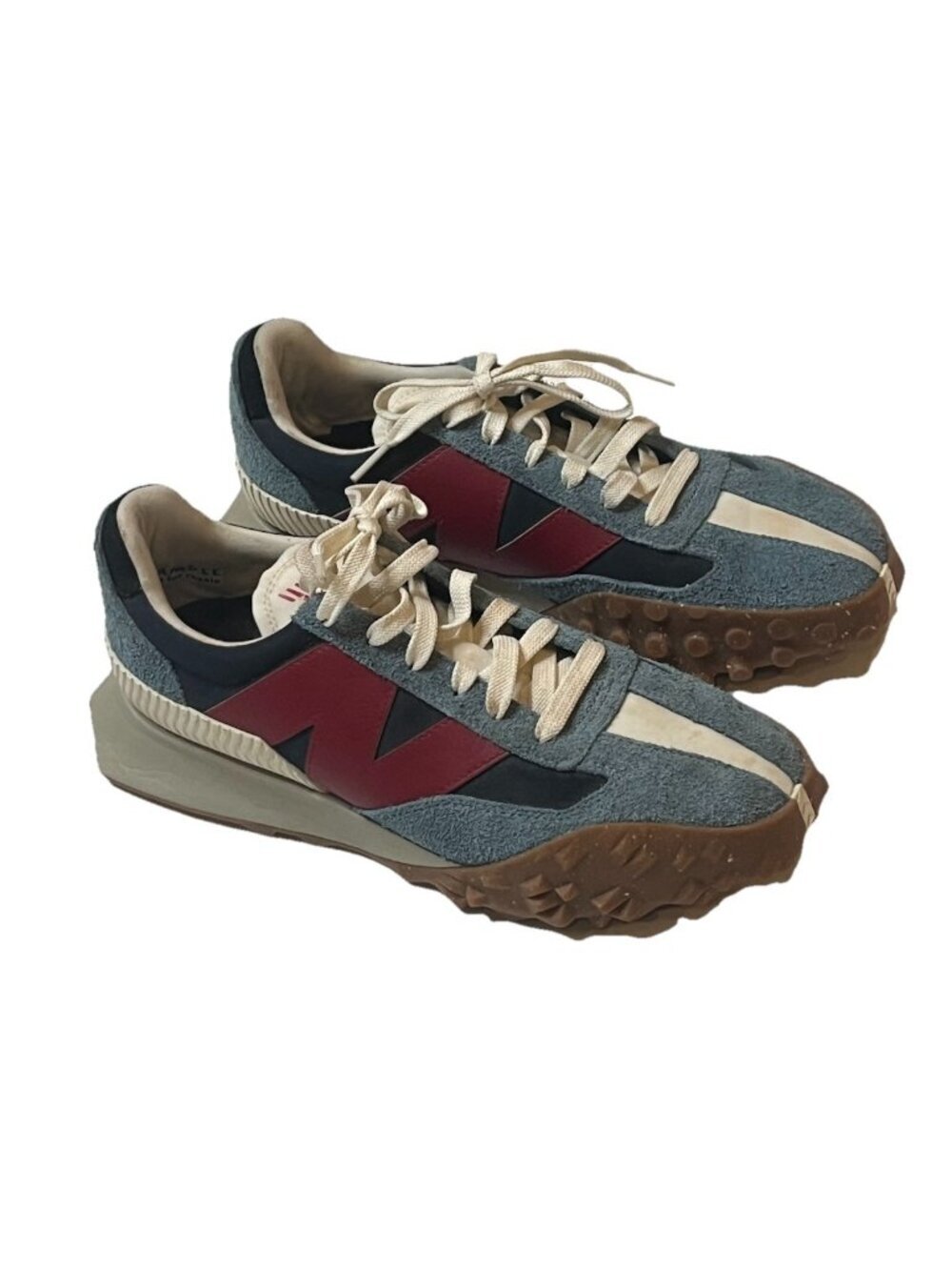 New Balance XC-72 Sample Sneakers Men's Approx Sz 10 Blue Burgundy Suede